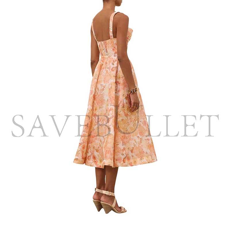 ZIMMERMANN REBELLION DRAPE MIDI DRESS 6847DC261